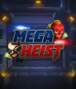 Enter the action-packed world of the Mega Heist game by Relax Gaming, showcasing comedic characters ready to undertake a daring robbery. This image captures the intensity of the heist with its dramatic logo and an ominous vault backdrop. Perfect for players looking for a heist adventure, delivering a captivating escape. 